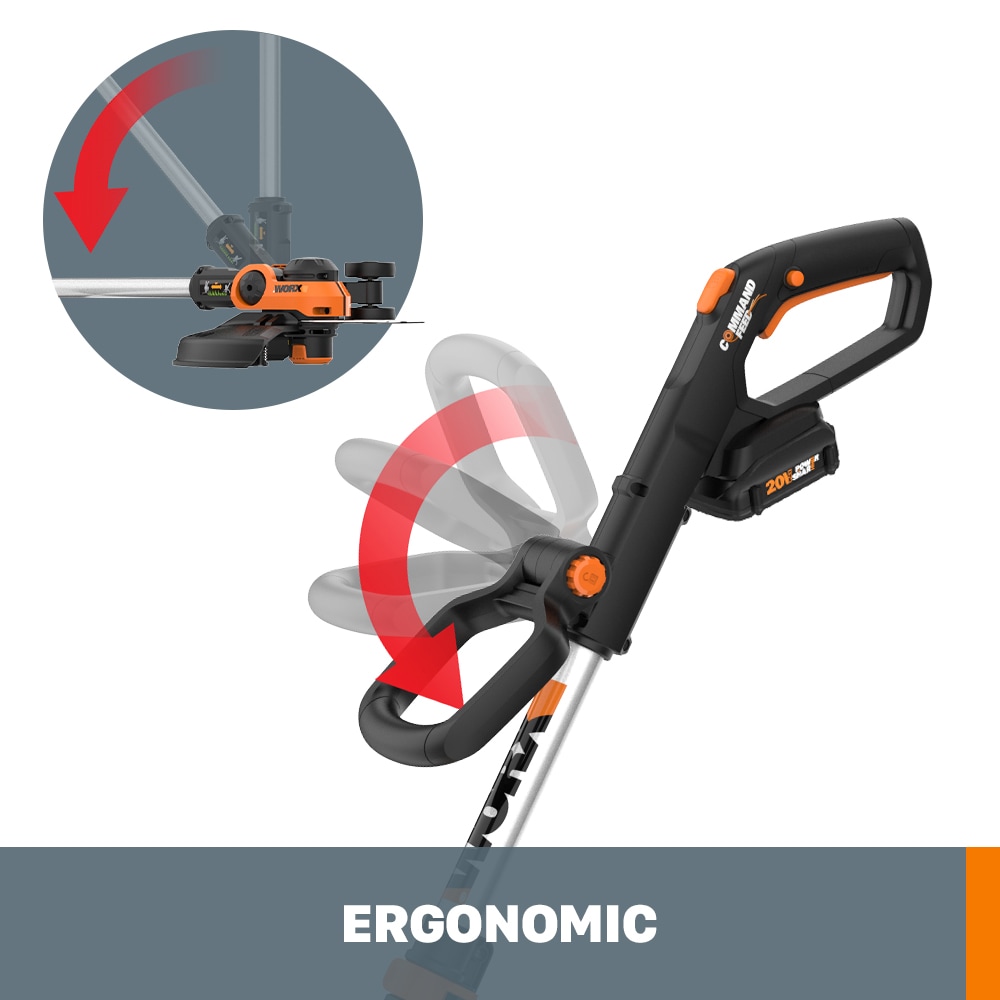 WORX WG163.10 Gt Power Share 20-volt Max 12-in Straight Cordless String Trimmer Edger Capable (Battery Included)