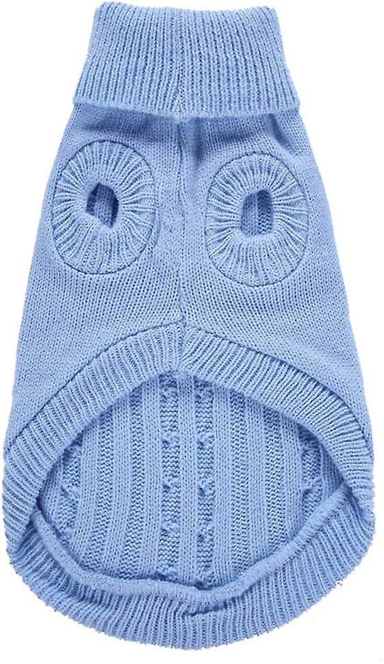 Dog Sweater， Warm Pet Sweaters Dogs Large Dogs， Cute Knitted Classic Cat Sweater Dog Clothes Coat For Girls Boys Dog Puppy Cat (large，light Blue)