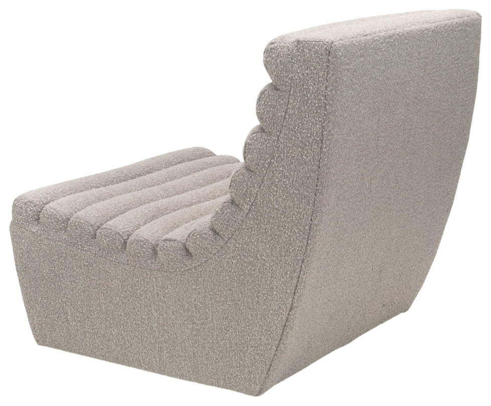 Boucl√© Taupe Accent Chair  Liang  ampEimil Limberg   Transitional   Armchairs And Accent Chairs   by Oroa   Distinctive Furniture  Houzz