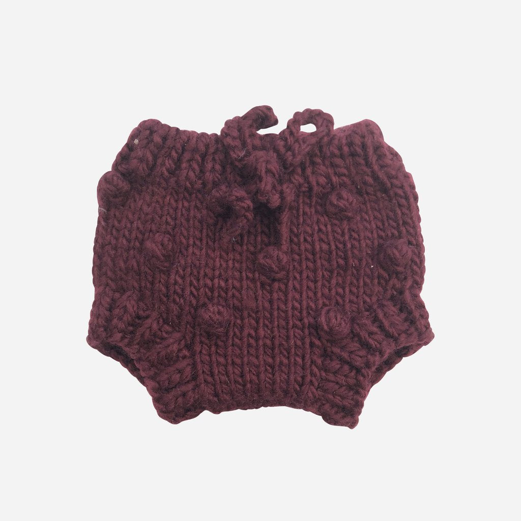 Pomegranate Hand Knit Bloomers by The Blueberry Hill