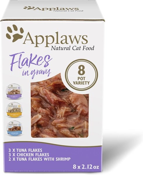 Applaws Gravy Variety Pack Wet Cat Food， 2.12-oz， case of 8