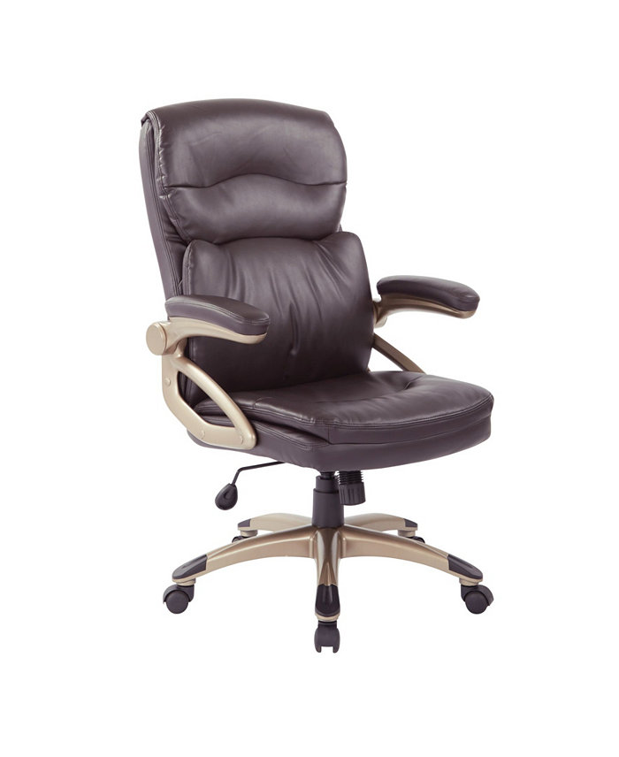 OSP Home Furnishings High Back Leather Executive Office Manager's Chair