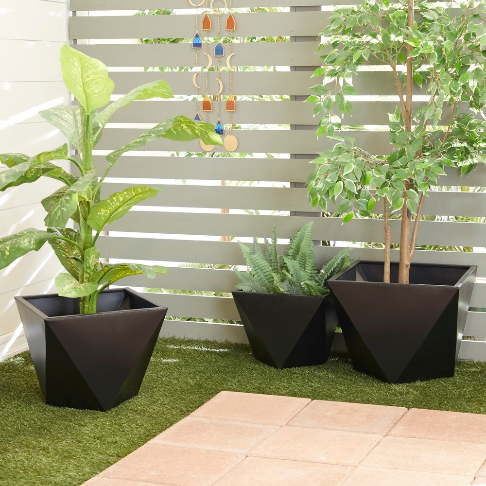 Metal Modern Planters (Set of 3)   S/3 18\