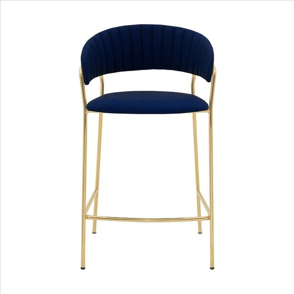 26 Inch Leatherette Seat Counter Height Barstool