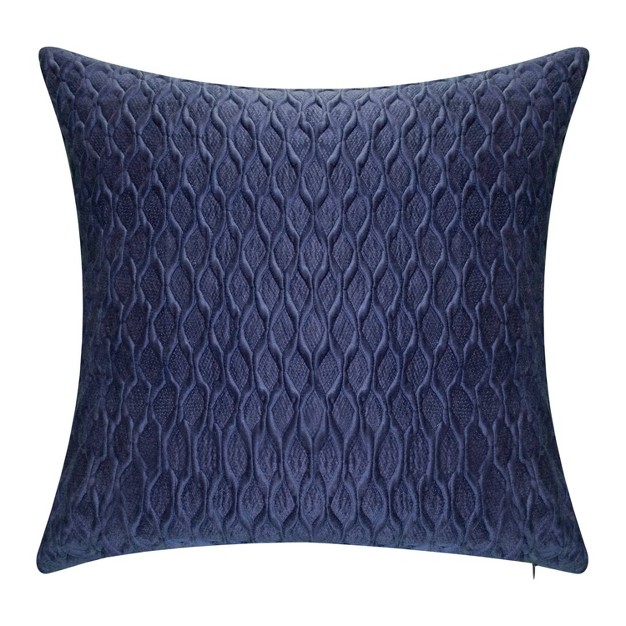 Oversize Fishnet Ruched Velvet Square Throw Pillow Edie home