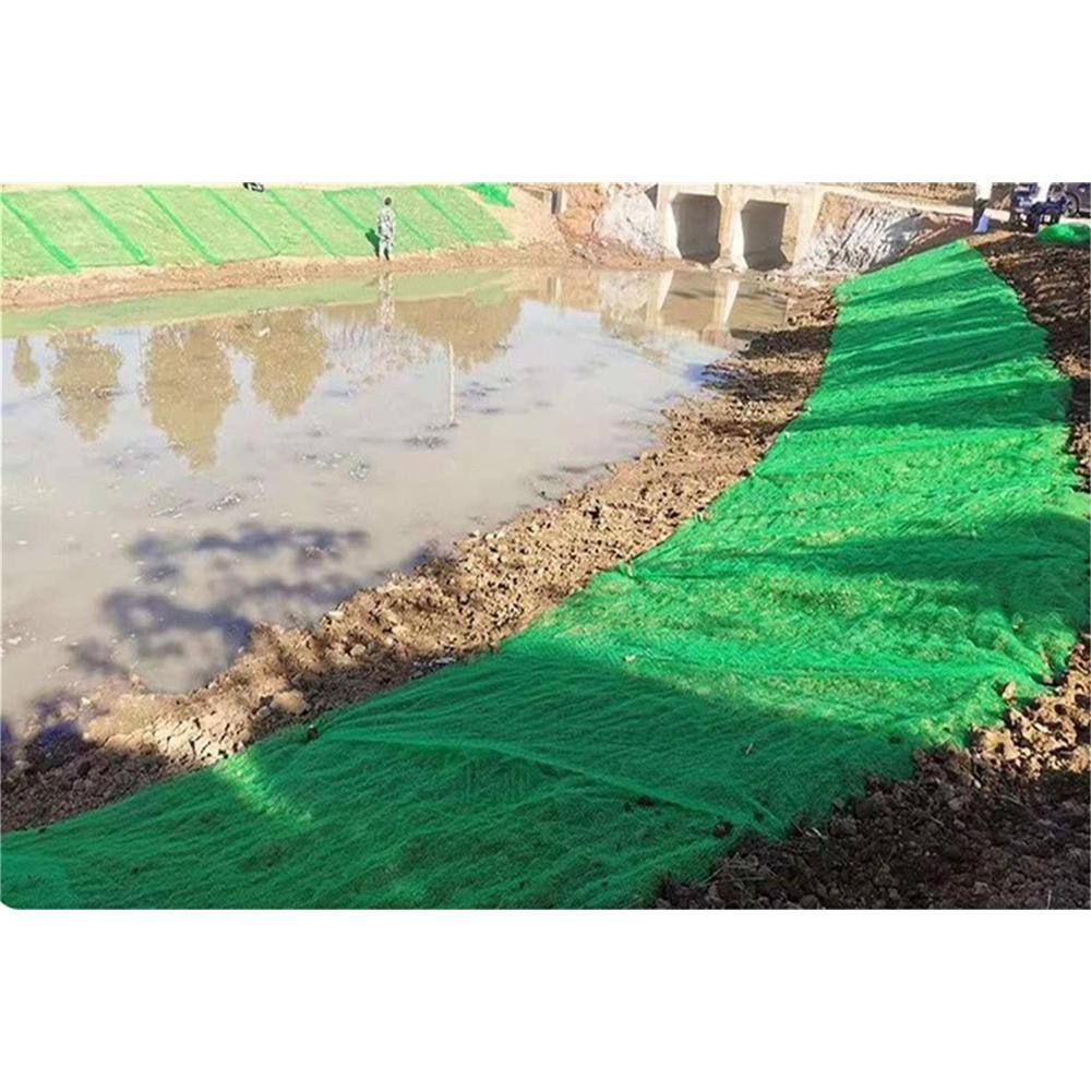 Agfabric 6.6 ft. x 164 ft. Plastic 3D Geomat Erosion Control Blanket Mesh Mat ECMEM250G