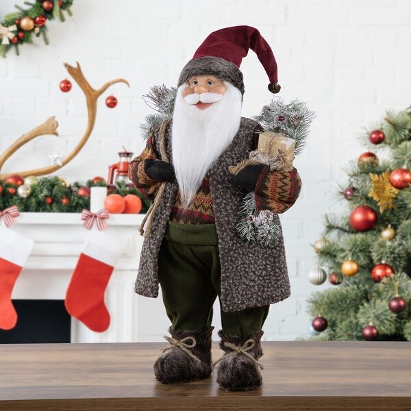 24 Country Rustic Santa Claus Christmas Figure