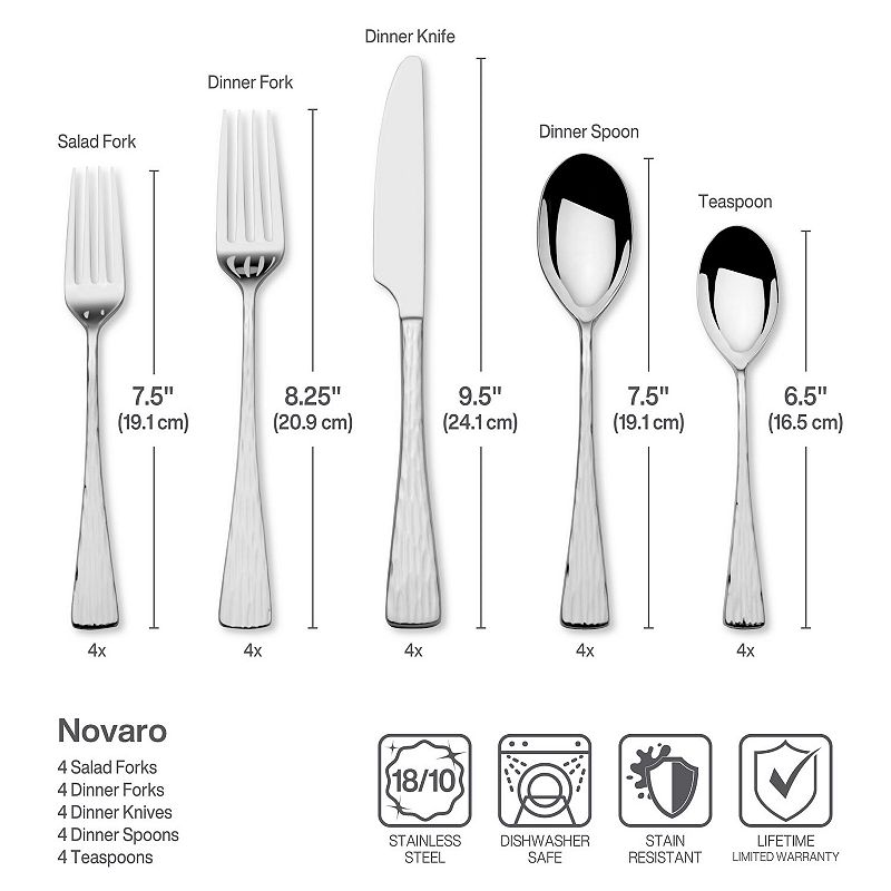 Mikasa Novaro 20-pc. Flatware Set