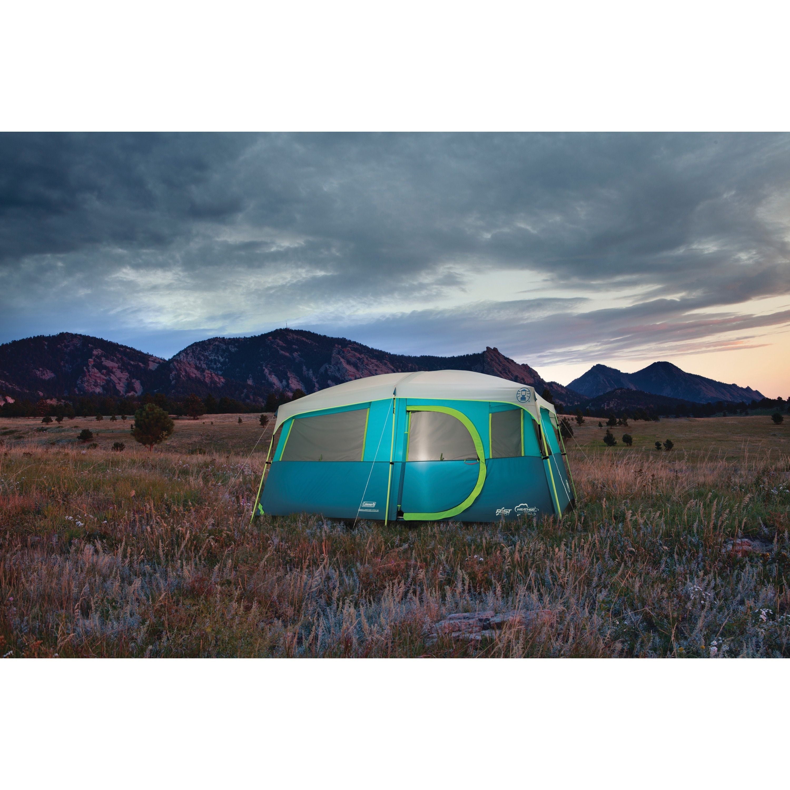 Coleman® 8-Person Tenaya Lake™ Fast Pitch™ Cabin Camping Tent with Closet, Light Blue