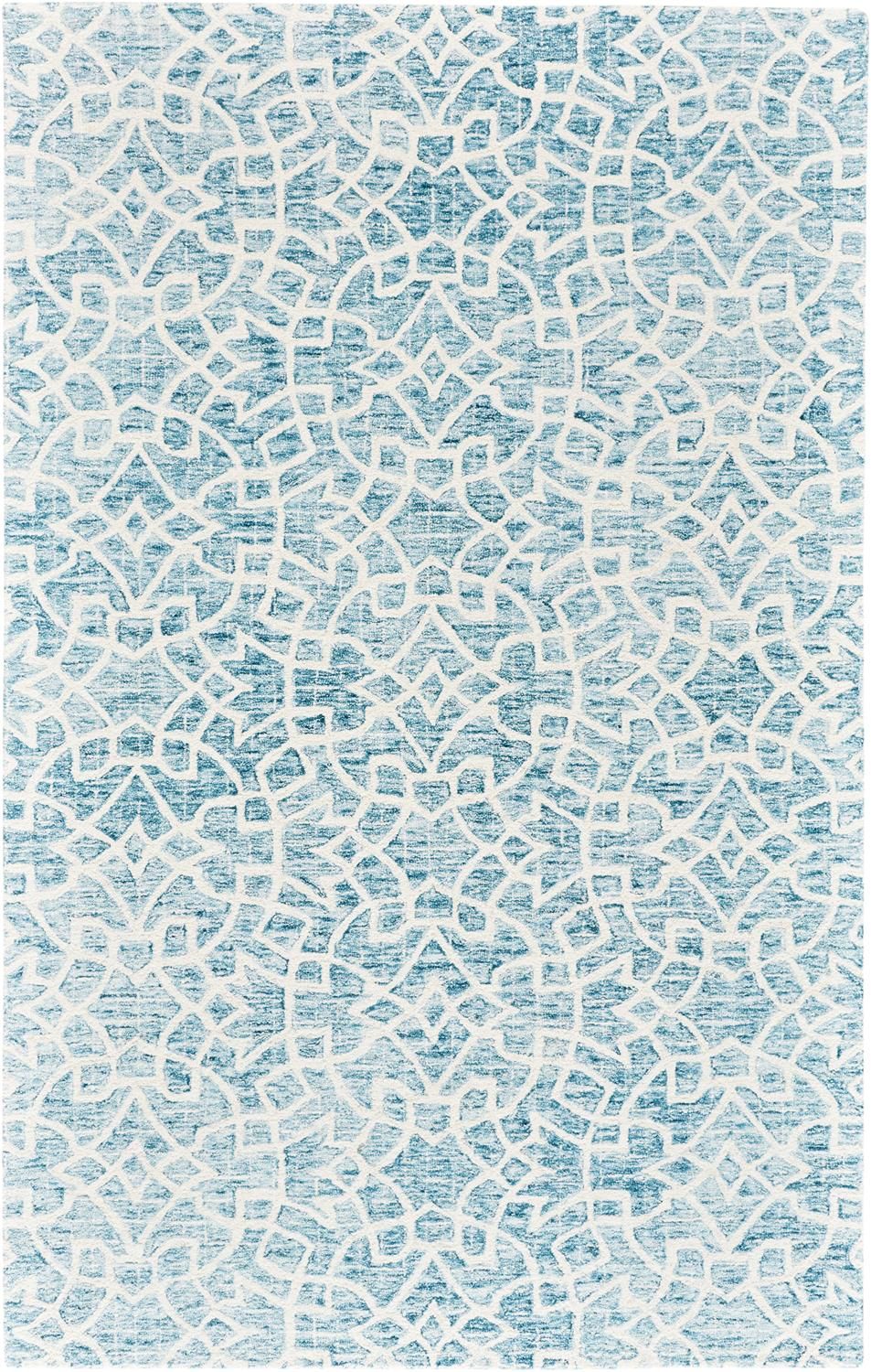 Veran Hand Tufted Blue and Ivory Rug by BD Fine