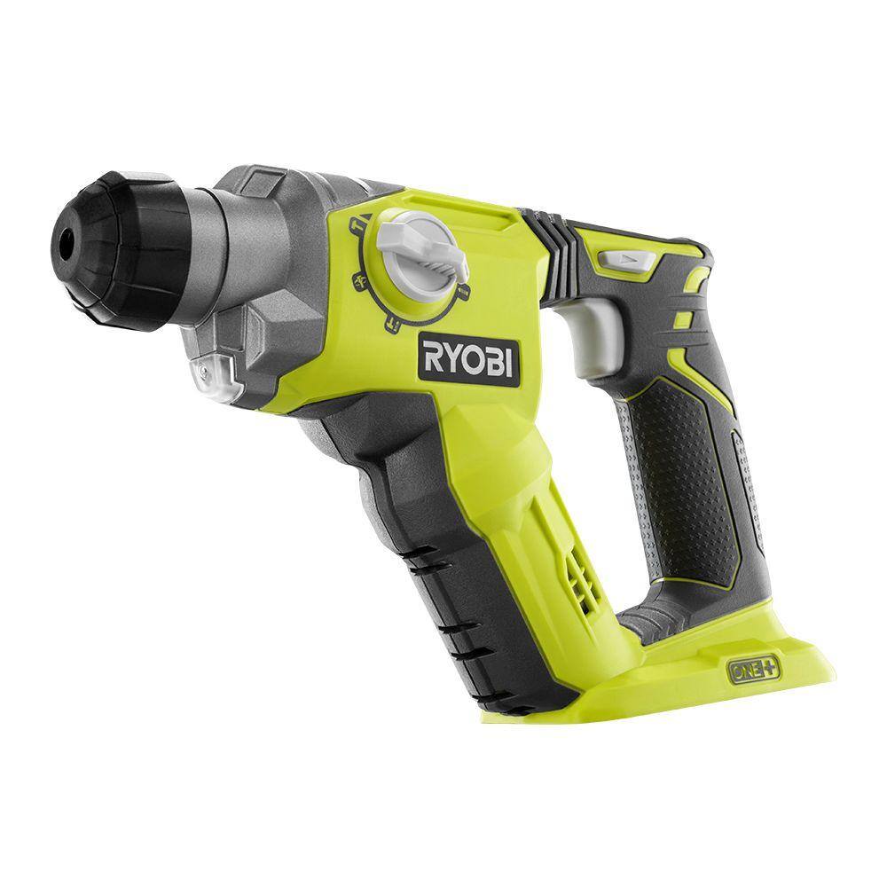 RYOBI ONE+ 18V Lithium-Ion Cordless 12 in. SDS-Plus Rotary Hammer Drill (Tool Only) P222