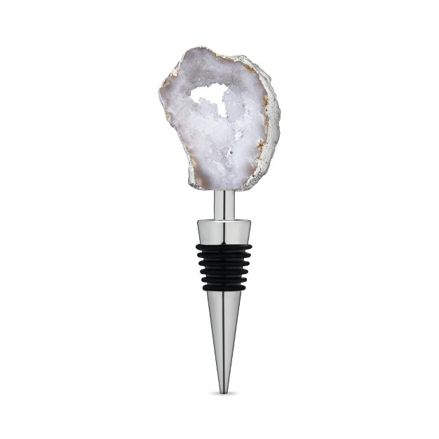 White Geode Bottle Stopper By Twine Living