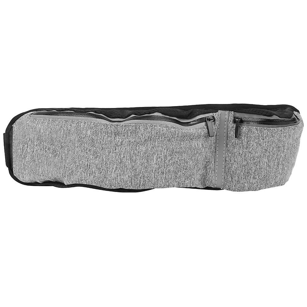 Sports Waist Bag Multifunction Outdoor Waterproof Largecapacity Belt Bag Runninggray Free Size