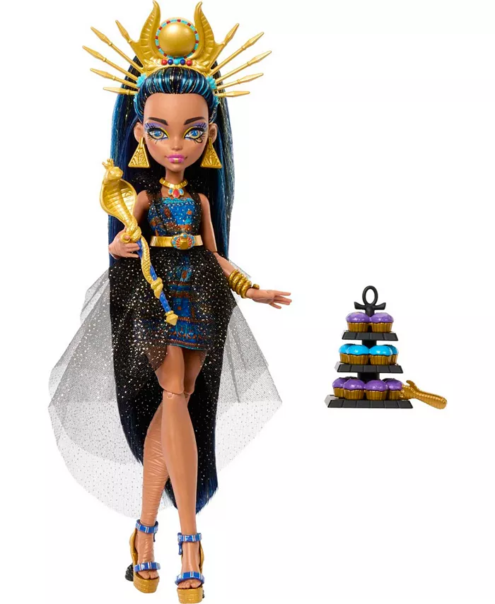 Monster High Cleo De Nile Doll in Monster Ball Party Dress with Accessories