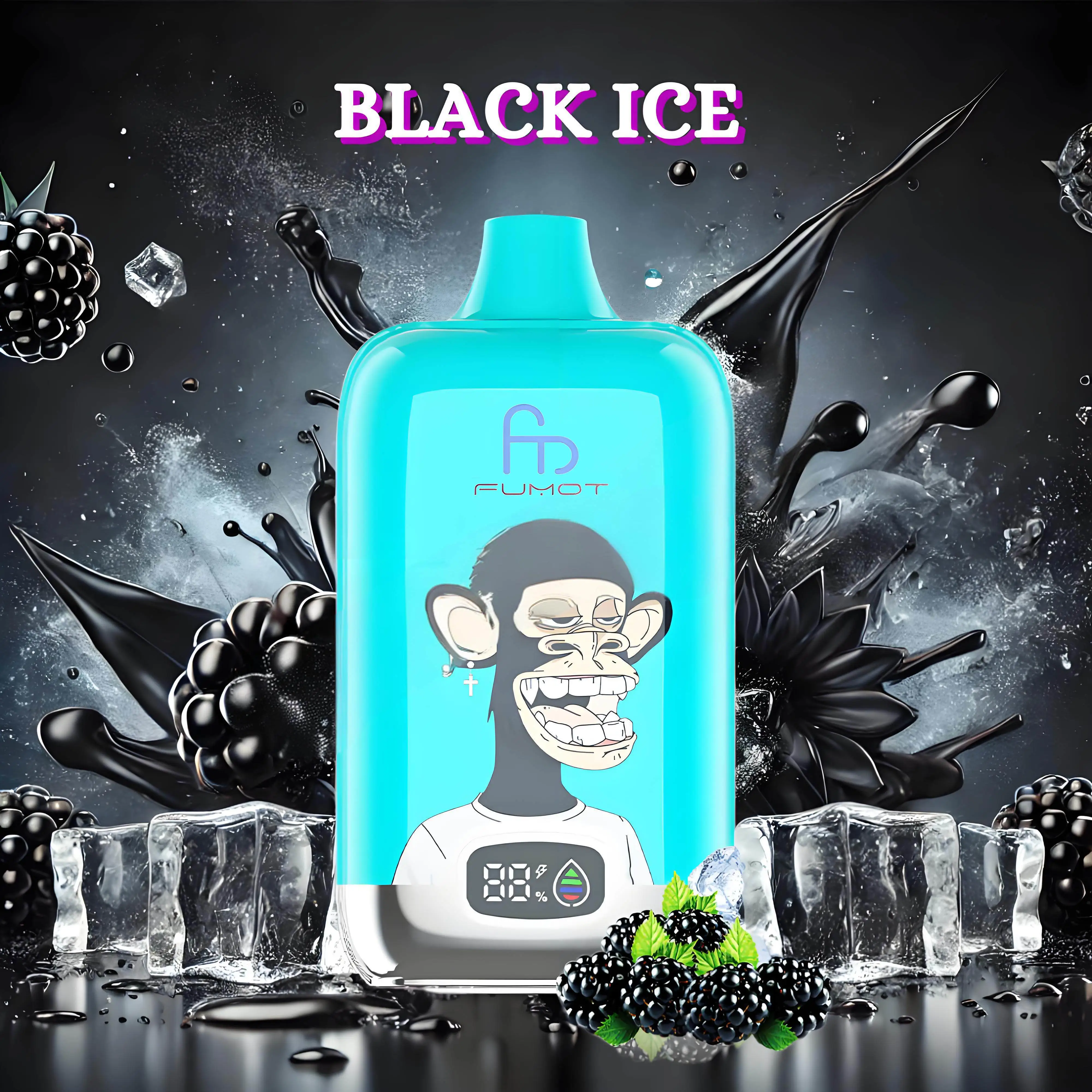 Fumot Tornado Digital Box 12000 Puffs - Black Ice