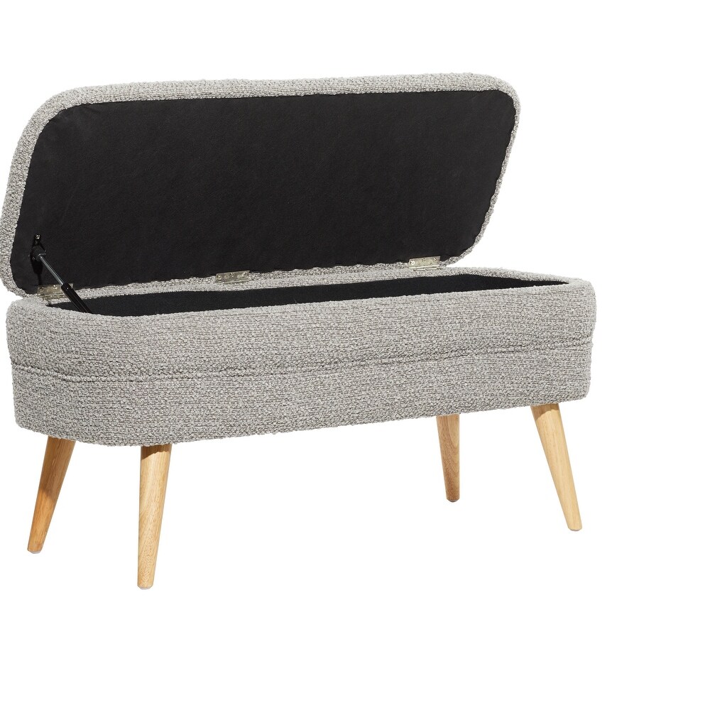 Wood Contemporary Storage Bench   40 x 16 x 19