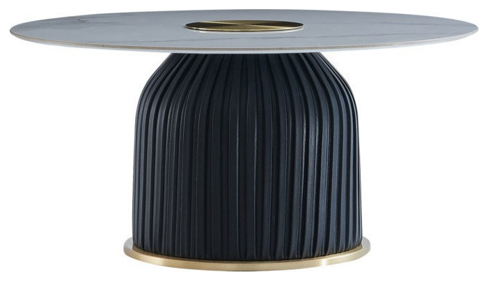 Valerio Coffee Table With Black Pu and Ceramic Top   Contemporary   Coffee Tables   by V.S.D Furniture  Houzz