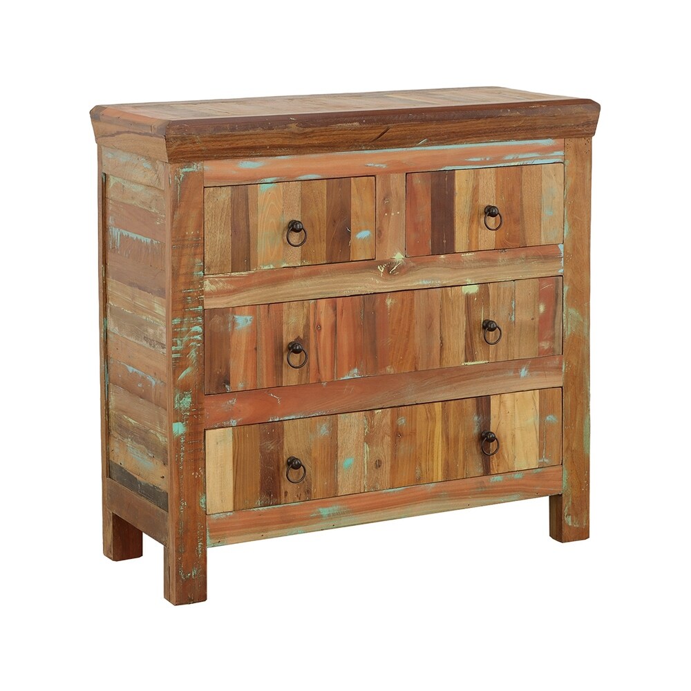 Coaster Furniture Harper 4 drawer Accent Cabinet Reclaimed Wood   36.00'' x 16.00'' x 35.00''