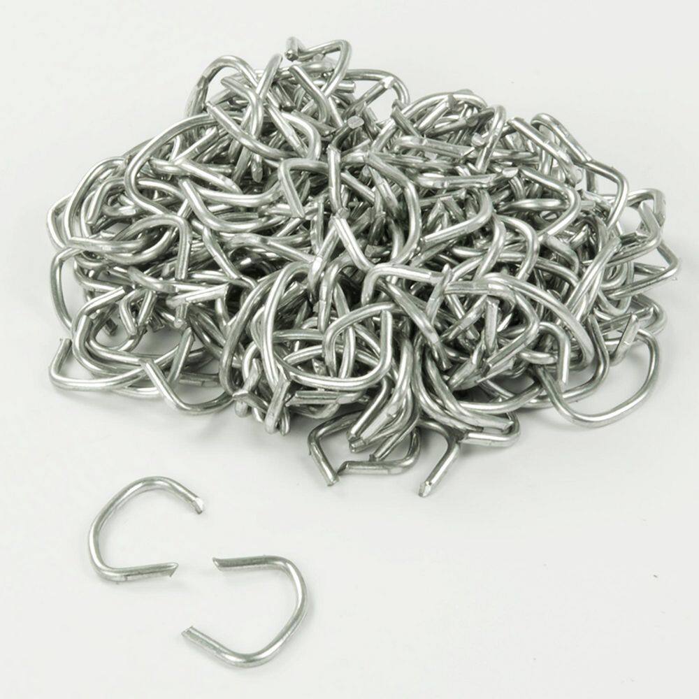 Everbilt 12.5-Gauge Galvanized Steel Chain Link Fence Hog Rings (200-PiecesBag) 328604EB