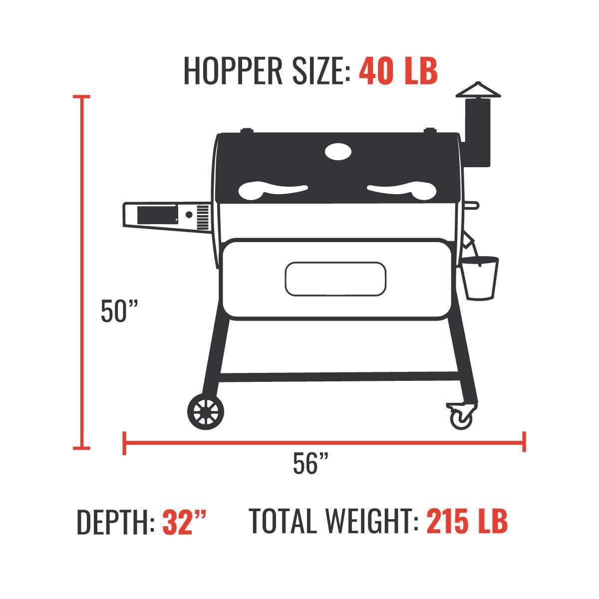 recteq RT-1250 Wood Pellet Grill + Cover Bundle