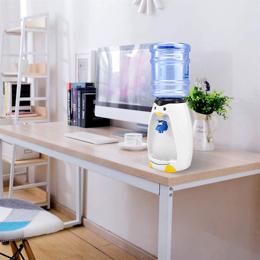 2.5l Mini Cute Penguin Water Dispenser With Water Bucket Drink 8 Water Glasses For Student Dormitory Home Office Gift