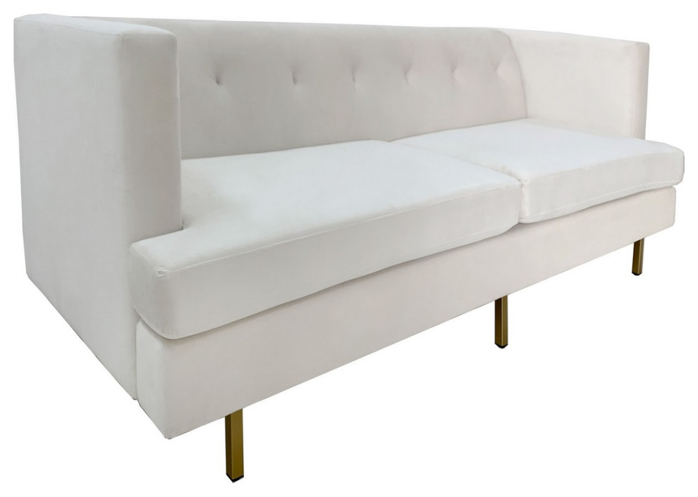 Safavieh Couture Konrad Velvet Sofa   Contemporary   Sofas   by Safavieh  Houzz