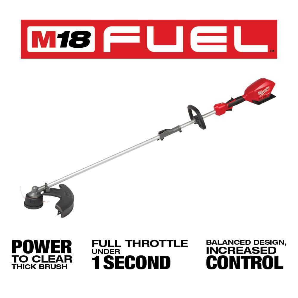 Milwaukee M18 FUEL 18Volt LithiumIon Brushless Cordless QUIKLOK String Trimmer with 8 in Edger Attachment