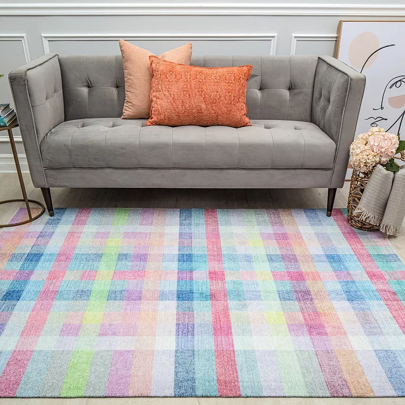 Isaac Mizrahi Eloise Contemporary Plaid Sweet Talk Rug