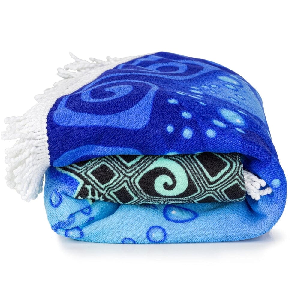 Tribal Turtle Microfiber Round Large Towel/Blanket