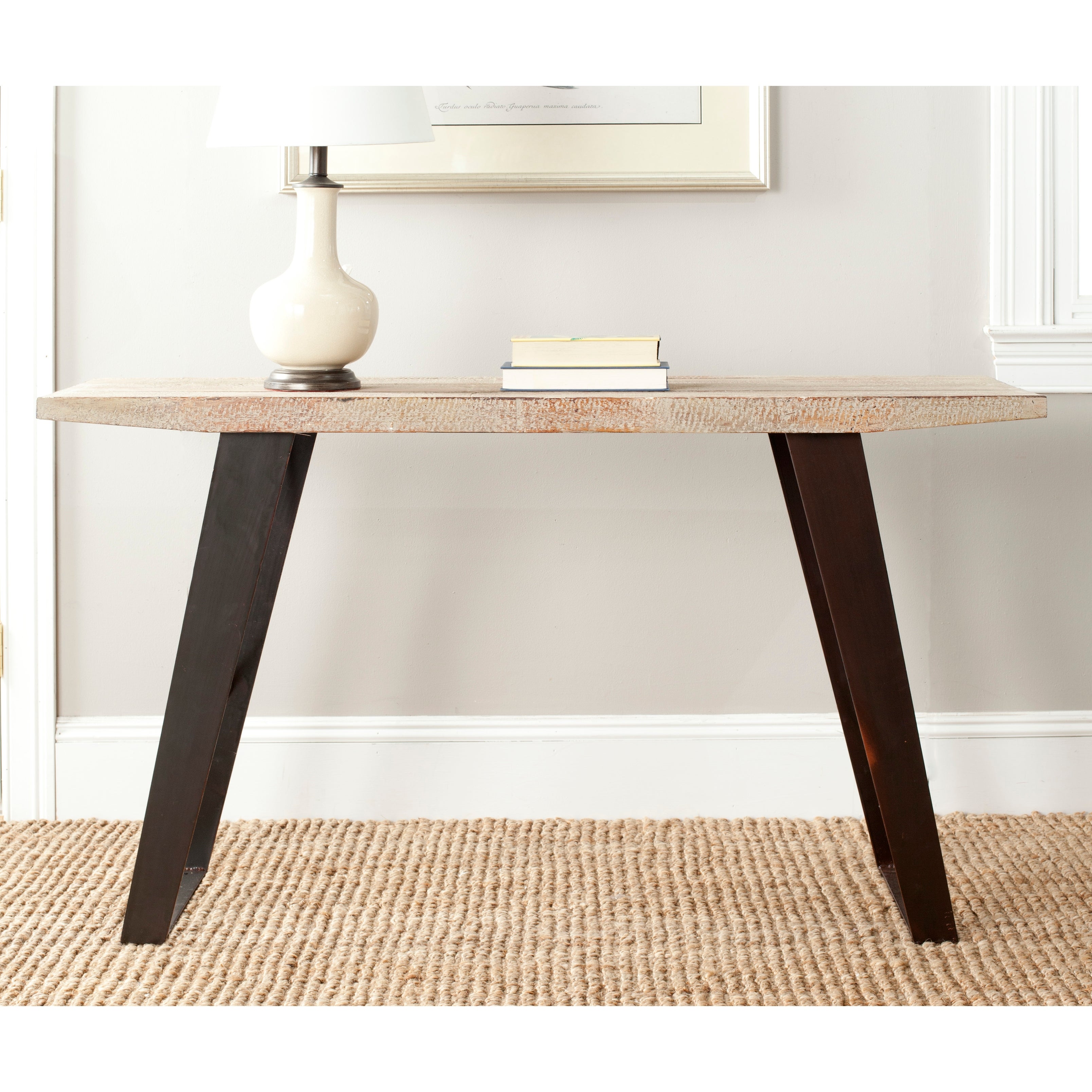 SAFAVIEH Waldo Natural Console Table - 53.2