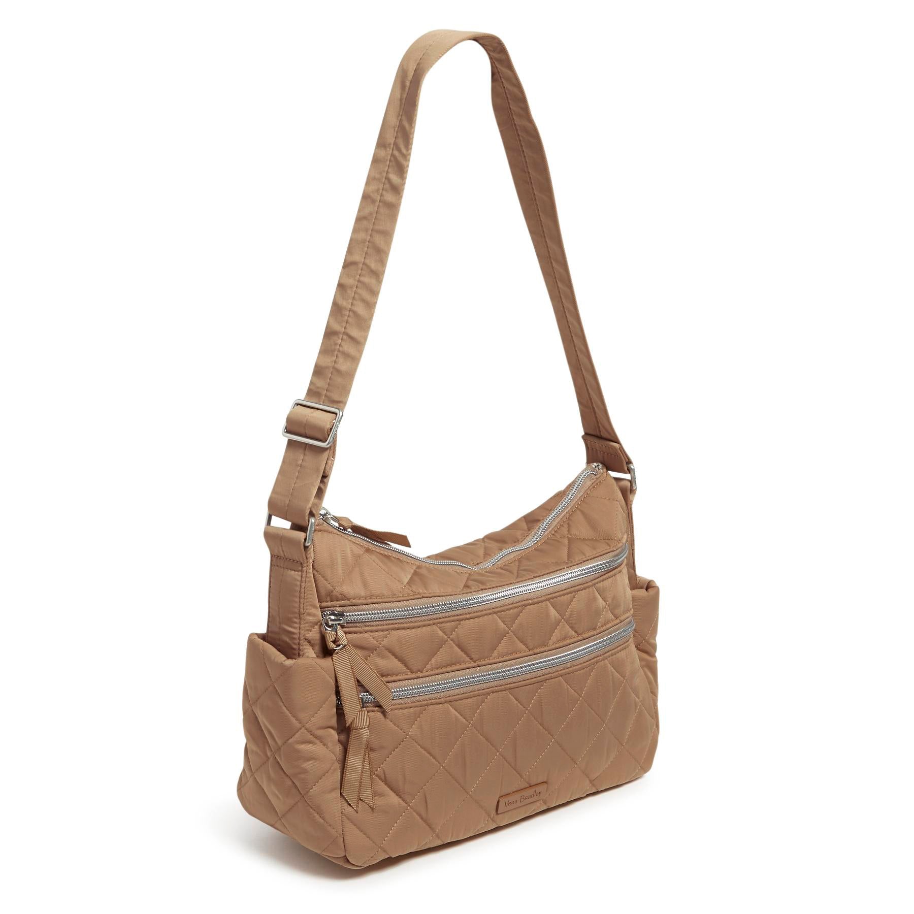 Triple Zip Shoulder Bag