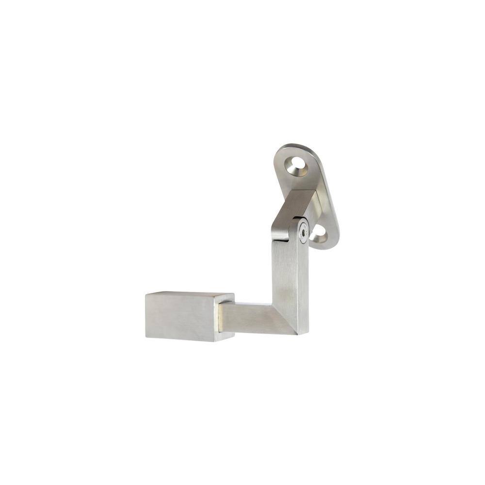 IAM Design Square Profile Articulating Post Side Mount Stainless Steel Flat Handrail Support E019760144