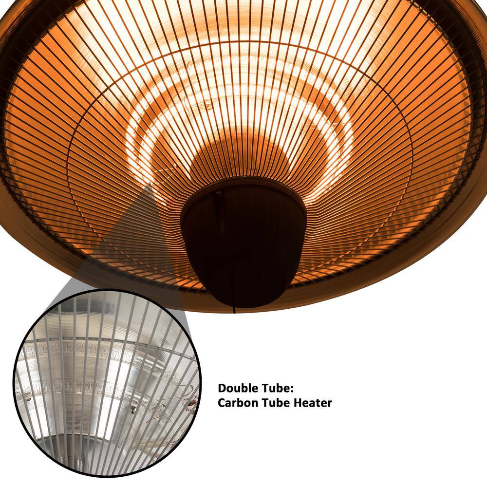 EdenBranch 1500-Watt Hanging Carbon Fiber Patio Heater 141015