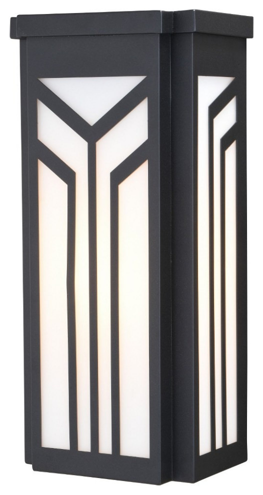 Vaxcel   Evry 1 Light Outdoor Wall Sconce in Contemporary and Rectangular Style   Transitional   Outdoor Wall Lights And Sconces   by Mylightingsource  Houzz