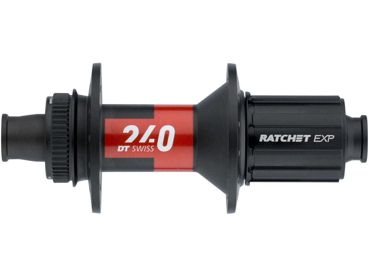 DT Swiss 240 Road Disc Hub - Rear - Centerlock - Black-Red - OEM