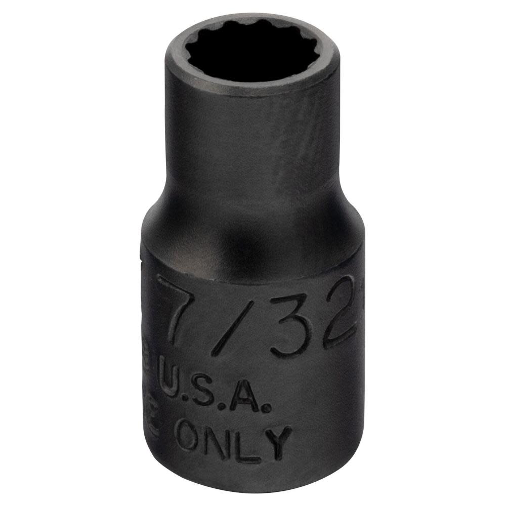 1/4 Drive Black Oxide Socket 7/32 ; 12 Point