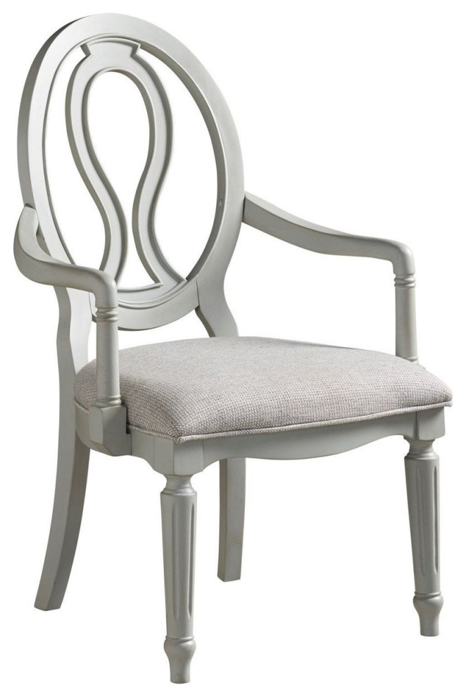 Universal Furniture Summer Hill Pierced  Arm Chair   Set of 2  Grey   French Country   Dining Chairs   by Unlimited Furniture Group  Houzz