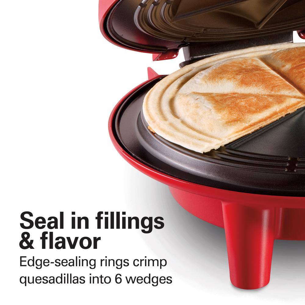 Hamilton Beach 6-Wedge 900 W Red Quesadilla Maker 25409