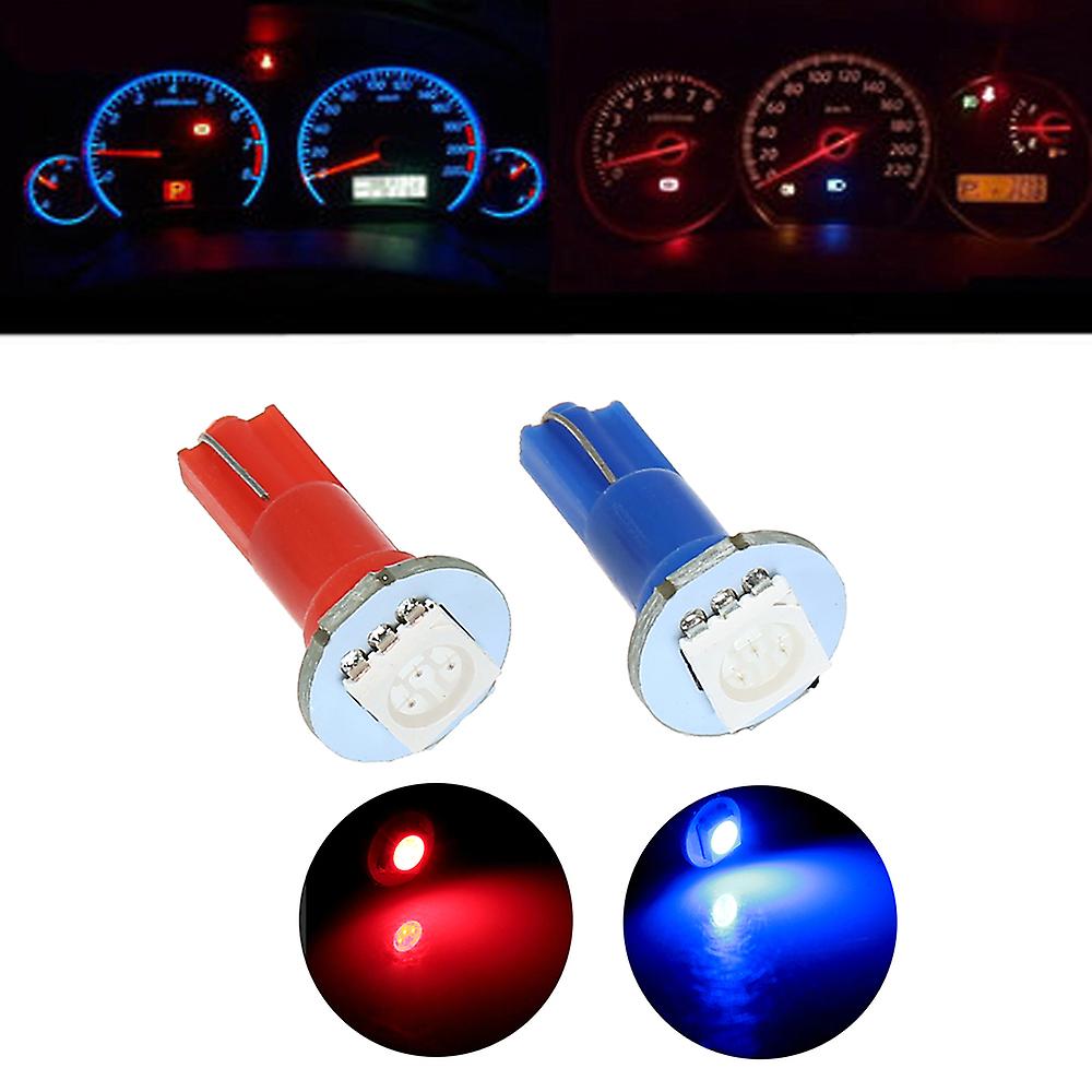 12v Dashboard Light Bulb T5 Led 5050 Smd Instrument Panel Lamp Blue No.190195