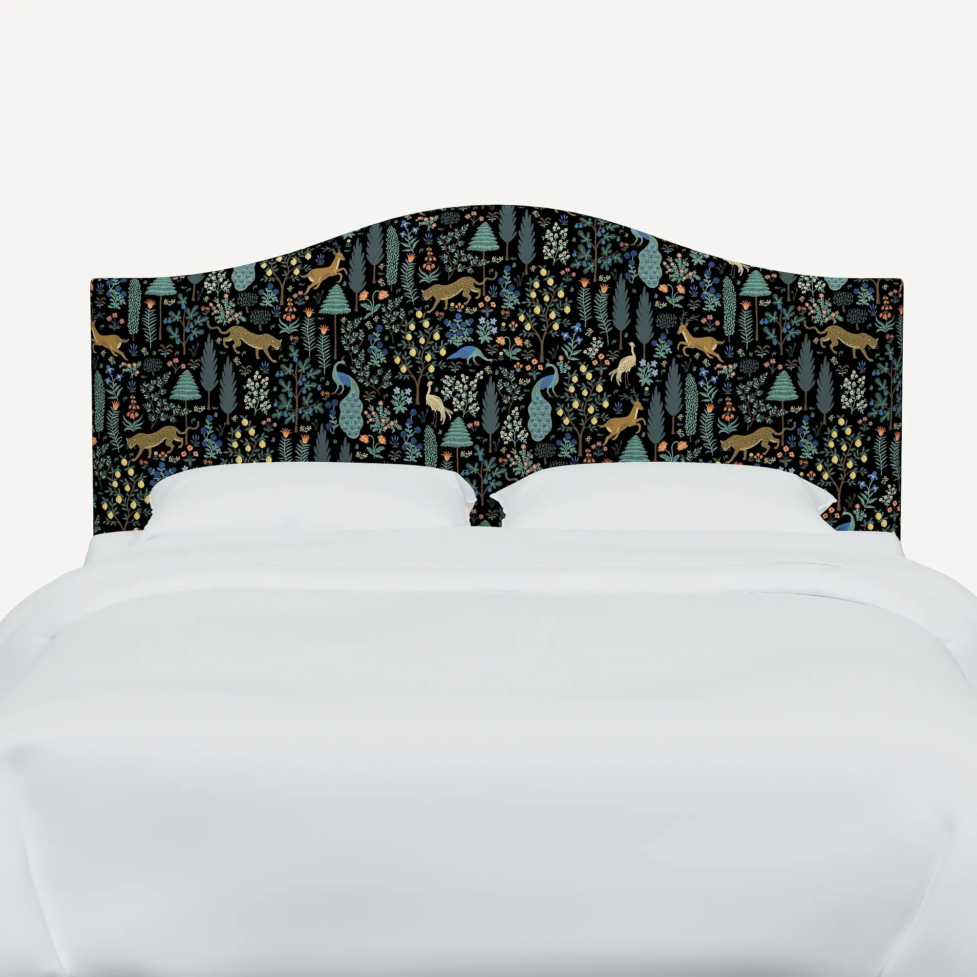 Rifle Paper Co Mayfair Menagerie Black Twin Headboard