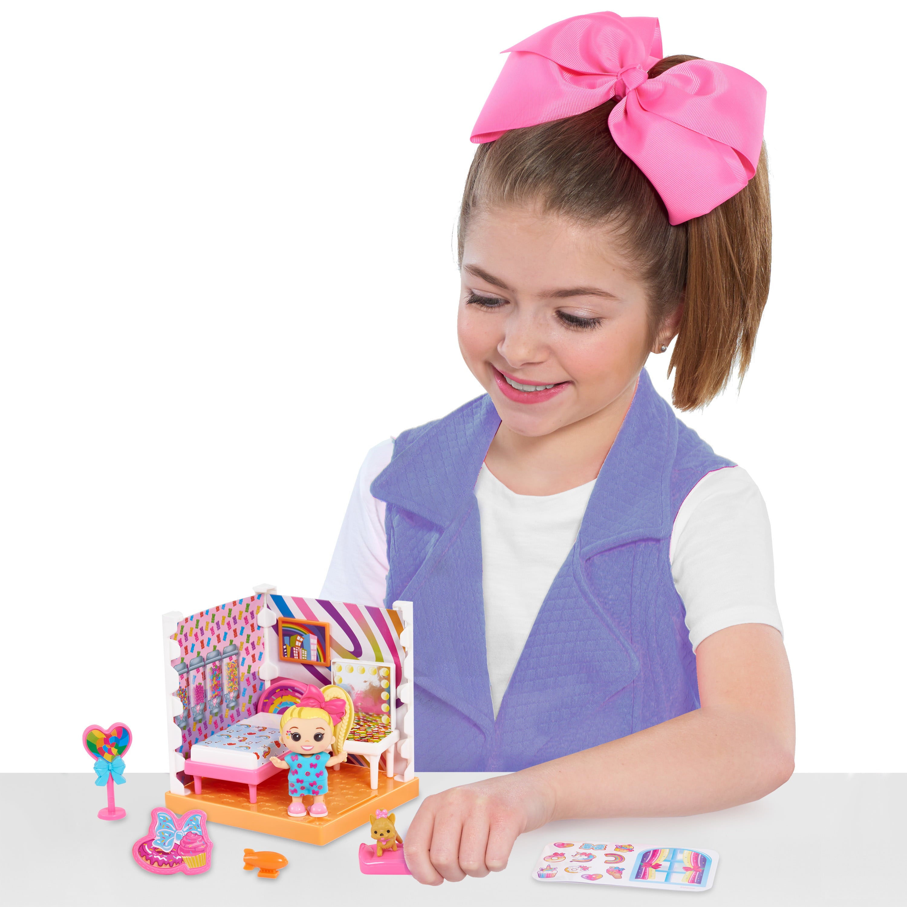 JoJo Siwa JoJo's World Bedroom Mini Playset,  Kids Toys for Ages 3 Up, Gifts and Presents