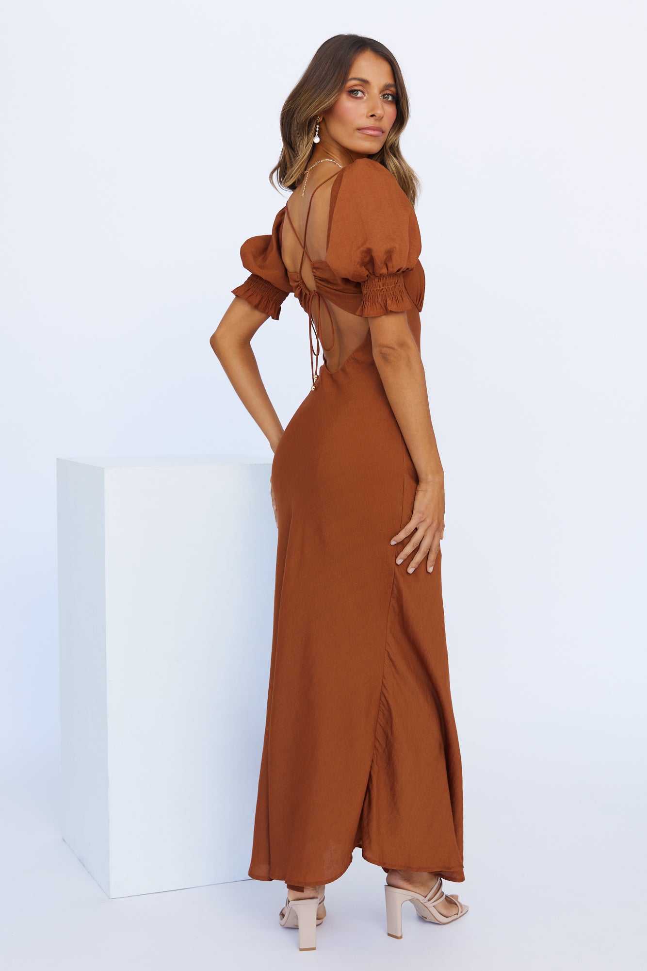 Love Rider Midi Dress Rust