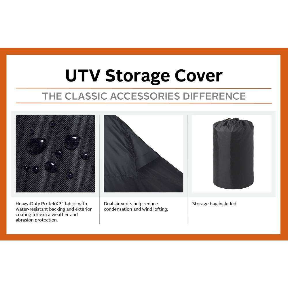 Classic Accessories Black Large UTV Storage Cover 18-070-040401-00