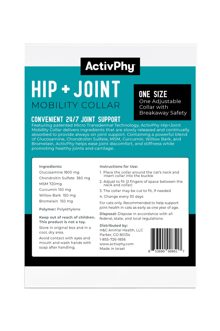 ActivPhy Hip + Joint Mobility Collar for Cats