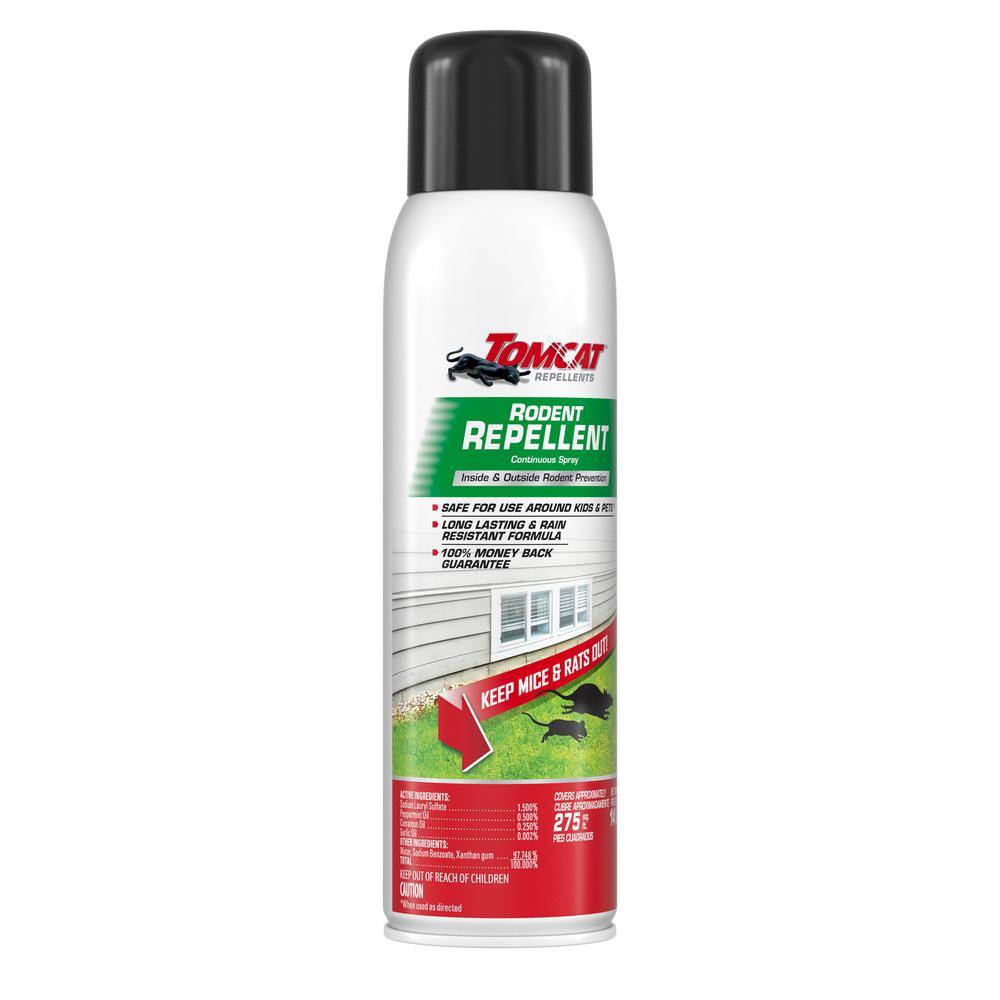 TOMCAT 14 oz. Rodent Repellent for Indoor and Outdoor Mouse and Rat Prevention Continuous Spray 036830605