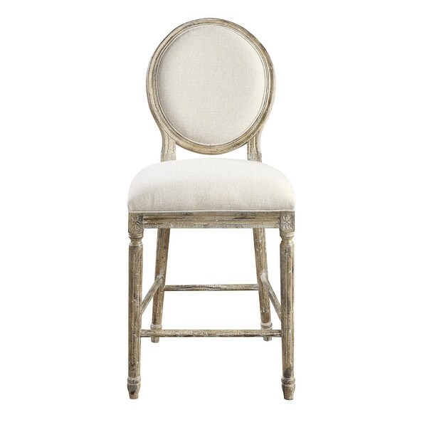 The Gray Barn Willow Way Sandstone Grey and Cream Bar Stool (Set of 2)