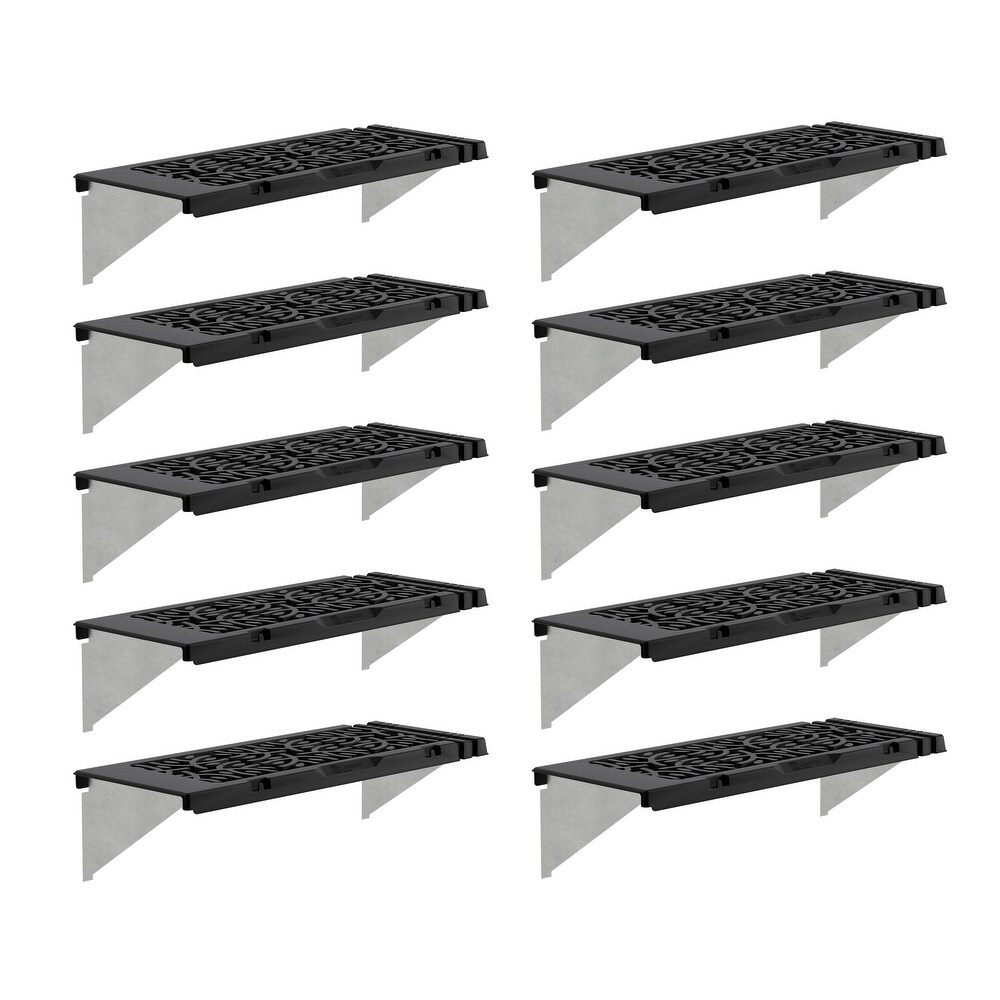 Canopia Signature 26 in. W x 10.2 in. D x 6.5 in. H Plastic Shelf Kit for Greenhouse   12 Units   26 in. x 10.2 in.