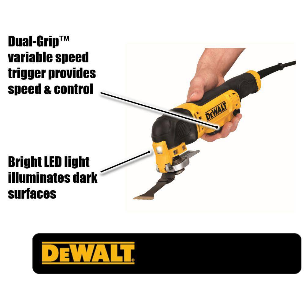 DW 3 Amp Oscillating Multi Tool Kit (29 Piece) DWE315K