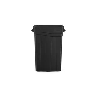 Suncast Commercial Slim 23 Gal. Black Plastic Trash Can With Handles TCNH2030BK