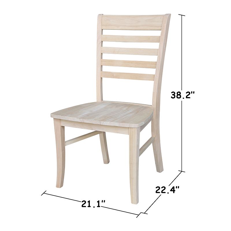 International Concepts 2-piece Roma Ladderback Chair Set